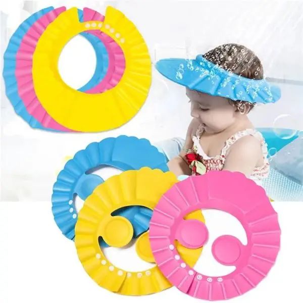 Adjustable Kids Shower Cap – Soft EVA Baby Bath Hat for Hair & Shower Protection | কিডস শিশু শাওয়ার ক্যাপ বেবি হ্যাট হেয়ার চুল