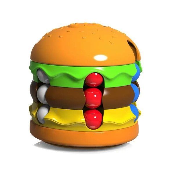 Burger Magic Bean Cube Rotation Brain Teaser Magic Cube Toy | কিউব টয় খেলনা