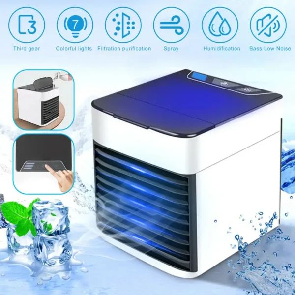 Portable USB Mini Air Cooler Fan | পোর্টেবল ইউএসবি মিনি এয়ার কুলার ফ্যান