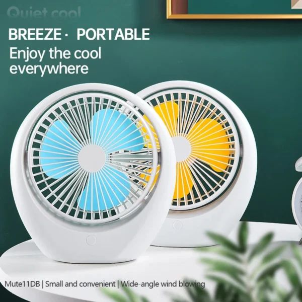 6 in 1 Mini Fan Usb Rechargeable | মিনি ফ্যান ইউএসবি রিচার্জেবল