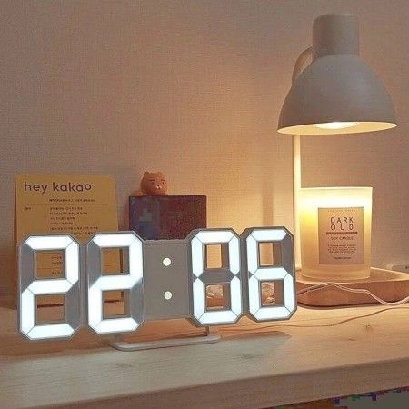 3D Digital Wall Clock LED Table Clock | ডিজিটাল ওয়াল ক্লক ঘড়ি এলইডি টেবিল