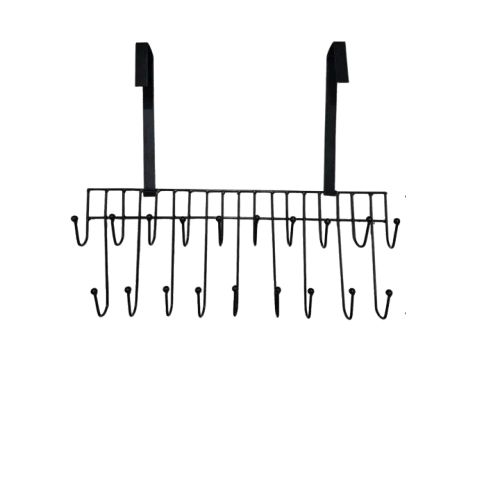 19 Hooks Magic Door Hanger – Multi-Function Over Door Space Saver Steel Rack for Clothes, Towels, Bags & Kitchen Accessories | হুক ডোর দরজা হ্যাঙ্গার মাল্টিফাংশনাল স্টিল র্যাক কাপড় ব্যাগ কিচেন রান্নাঘর