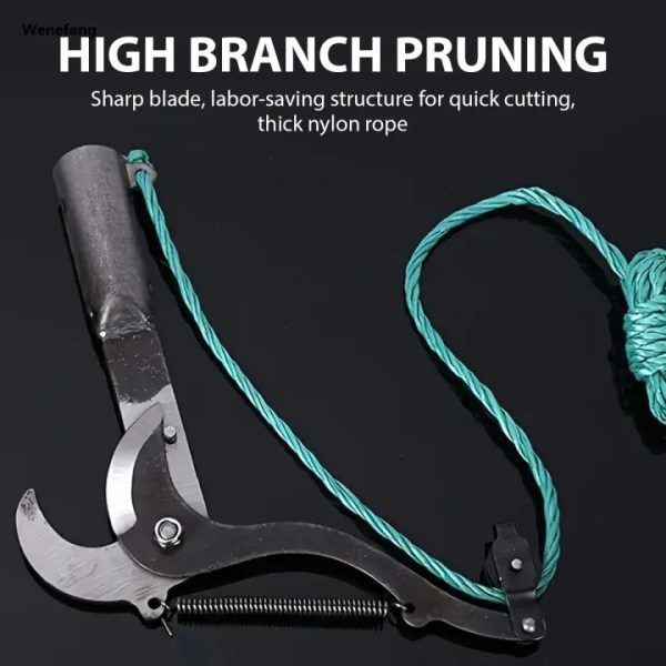 High-Altitude Extension Pruner Tree Trimmer – Adjustable Branch Cutter & Fruit Picking Tool with Cord for Garden Use | ট্রিমার কাটার ফ্রুট ফল টুল গার্ডেন