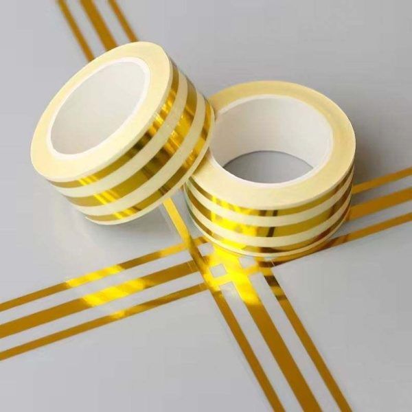 1 Roll Golden Self Adhesive Tile Gap Filler Tape – Waterproof Decorative Wall & Floor Strip for Seam Cover, Cabinet & Home Decor (1 Roll) | অ্যাডহেসিভ গ্যাপ টেপ ওয়াটারপ্রুফ ওয়াল ফ্লোর ক্যাবিনেট হোম