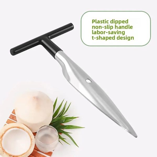 Stainless Steel Coconut Opener & Peeler Tool– Manual Coconut Knife & Driller for Easy Coconut Opening | স্টেইনলেস স্টিল পিলার টুল ম্যানুয়াল ছুরি