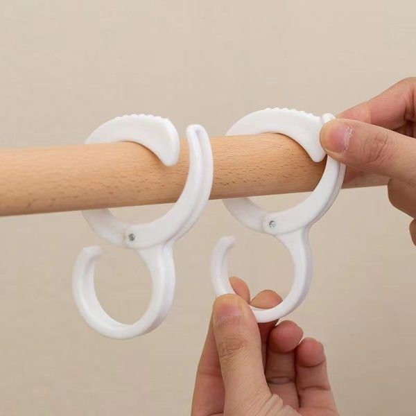 2 Pcs Multi-Function Plastic S Hooks with Safety Lock & Adjustable Buckle for Car, Wardrobe, Kitchen & Home (2Pcs) | মাল্টিফাংশনাল প্লাস্টিক হুক সেফটি লক তালা কিচেন রান্নাঘর হোম পিস