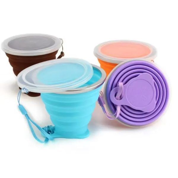 Portable Folding Silicone Cup – Collapsible Reusable Travel Mug for Coffee & Tea | পোর্টেবল ফোল্ডিং সিলিকন কাপ ট্রাভেল মগ কফি টি চা