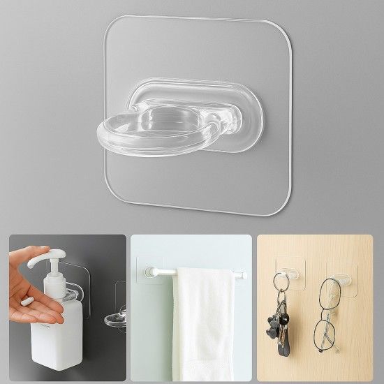 6 Pcs-Multifunctional Wall-Mounted Round Hooks (6Pcs) | হুক পিস