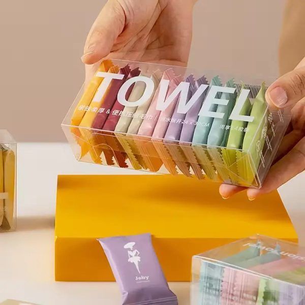 ১৪ পিসের ম্যাজিক টাওয়েল কম্বো  Disposable Face Towel Disposable Cotton Face Towel Home Disposable Compressed Face Towel