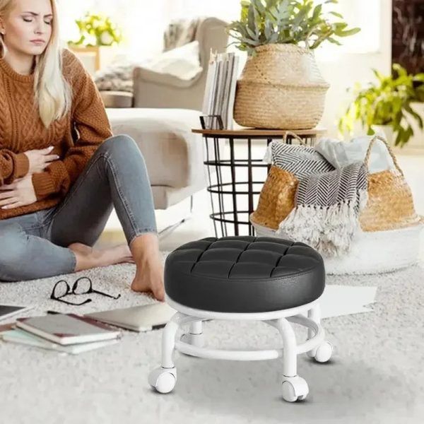 360 Rolling Low Stool Chair with Wheels Modern Simplicity Soft Pack Stool Waterproof and Anti Fouling Household Stool | স্টুল চেয়ার ওয়াটারপ্রুফ হাউসহোল্ড সংসার প্যাক