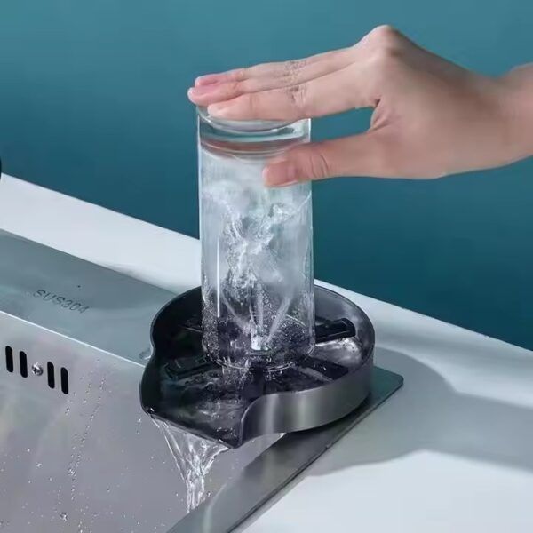 High quality plastic glass rinser for Kitchen Sinks Automatic Washing Cup Washer | প্লাস্টিক গ্লাস কিচেন রান্নাঘর অটোমেটিক ওয়াশিং কাপ