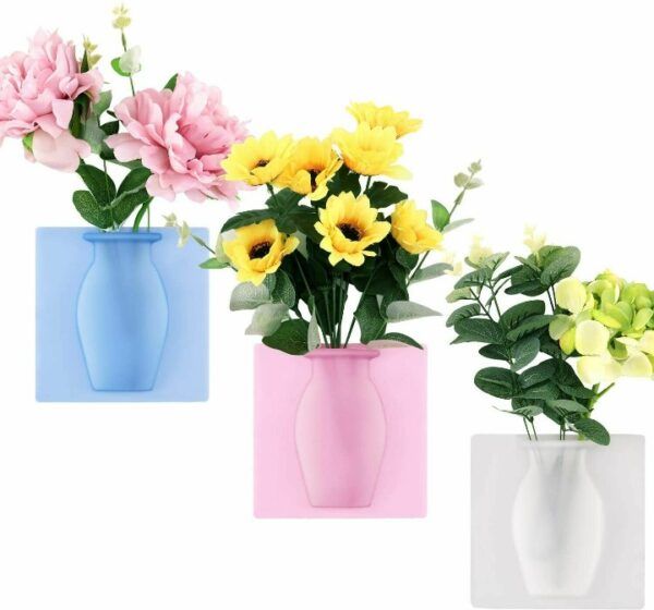 3 Pecs Magic Silicone Flower Vase | সিলিকন ফ্লাওয়ার ফুল পিস
