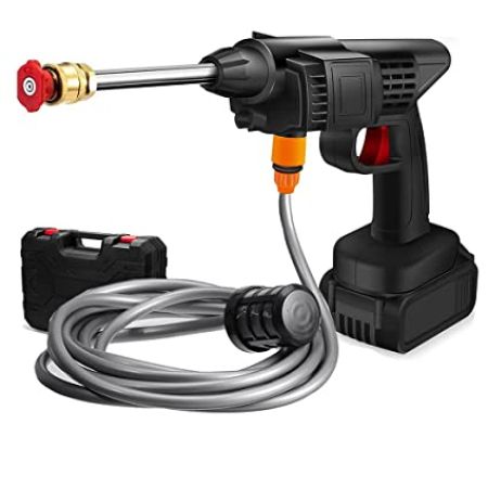 Rechargeable High Pressure Car Washer Spray Gun( Double battery) | রিচার্জেবল প্রেশার স্প্রে ব্যাটারি