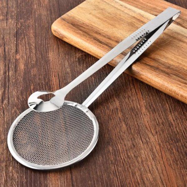 2In1 Stainless Steel Filter Spoon with Clip | স্টেইনলেস স্টিল ফিল্টার চামচ ক্লিপ
