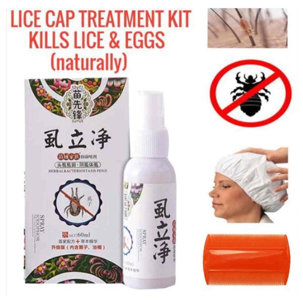 Anti Licefreee Spray, Head Cap & Comb | স্প্রে ক্যাপ চিরুনি