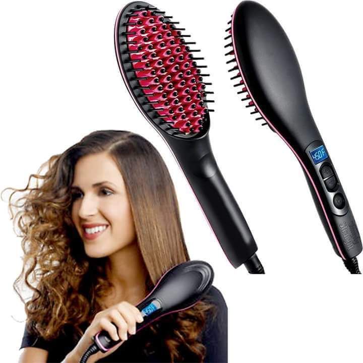 Brush Hair Straightener | ব্রাশ হেয়ার চুল স্ট্রেইটনার