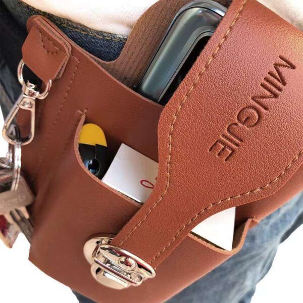 Retro Mens Belt Waist Bag (Brown Color) | বেল্ট ওয়েস্ট ব্যাগ