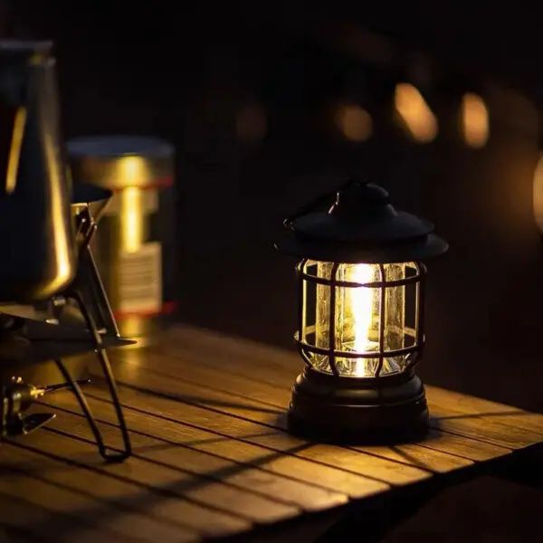 Retro Outdoor Camping Rechargeable Lamp Camping Equipment Tent Travel Light | আউটডোর ক্যাম্পিং রিচার্জেবল ল্যাম্প ট্রাভেল লাইট Specification 2