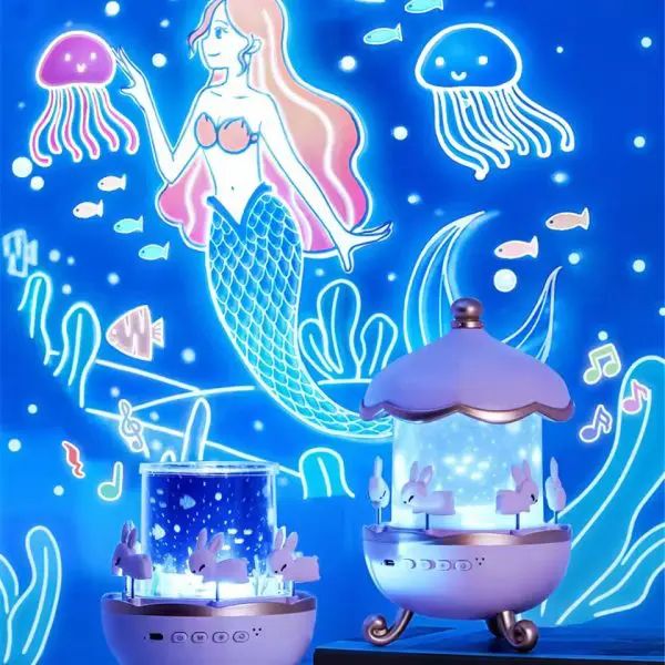 Bunny Carousel Night Light Projector – Rotating LED Star Projection Lamp for Kids Room &amp; Magical Nursery Decor Rotatable Rabbit Night Lamp Bangla koro | নাইট রাত লাইট প্রজেক্টর রোটেটিং এলইডি স্টার তারা ল্যাম্প কিডস শিশু রুম Specification 7