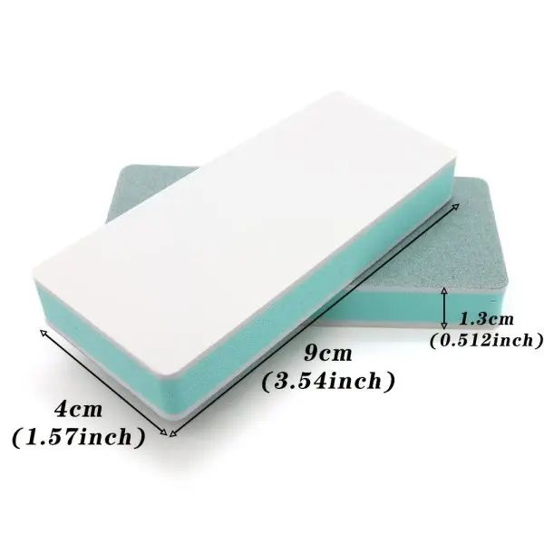 2 Pcs Double-Sided Multi-Purpose Cleaning &amp; Polishing Sponge Block – Reusable Scrubber for Aquarium Glass, Kitchen, Bathroom Tiles, Windows, Nails, Jewelry, Wood, Glass &amp; DIY Crafts (2 Pcs) | মাল্টিপারপাস ক্লিনিং স্পঞ্জ স্ক্রাবার গ্লাস কিচেন রান্নাঘর Specification 1