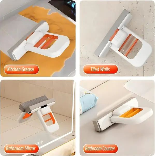 Mini Foldable Desktop Mop – Self-Squeeze Sponge Cleaning Mop for Wet &amp; Dry Use, Portable Handheld Cleaner for Kitchen, Bathroom, Glass, Windows, Mirrors &amp; Small Spaces | মিনি ফোল্ডেবল মপ স্পঞ্জ ক্লিনিং পোর্টেবল ক্লিনার কিচেন রান্নাঘর বাথরুম গ্লাস Specification 1