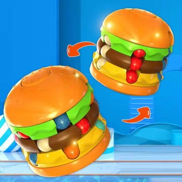 Burger Magic Bean Cube Rotation Brain Teaser Magic Cube Toy | কিউব টয় খেলনা Specification 2