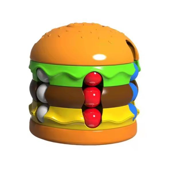 Burger Magic Bean Cube Rotation Brain Teaser Magic Cube Toy | কিউব টয় খেলনা Specification 3