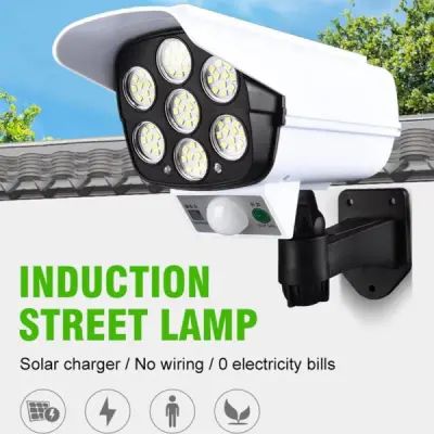 77 LED Solar Security Light with Dummy Camera Design – PIR Motion Sensor Waterproof Outdoor Wall Lamp with Remote Control, 3 Lighting Modes &amp; Adjustable Angle | এলইডি সোলার সিকিউরিটি লাইট ক্যামেরা মোশন সেন্সর ওয়াটারপ্রুফ আউটডোর ওয়াল ল্যাম্প রিমোট Specification 1
