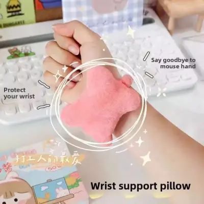 2 Pcs Ergonomic Wearable Wrist Rest Cushion – Soft PP Cotton Mouse &amp; Keyboard Wrist Support Pad with Elastic Band for Office, Computer, Laptop, Gaming, Typing &amp; Daily Use (2Pcs) | মাউস কিবোর্ড সাপোর্ট ইলাস্টিক অফিস কম্পিউটার ল্যাপটপ পিস Specification 1