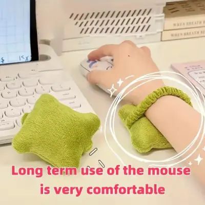 2 Pcs Ergonomic Wearable Wrist Rest Cushion – Soft PP Cotton Mouse &amp; Keyboard Wrist Support Pad with Elastic Band for Office, Computer, Laptop, Gaming, Typing &amp; Daily Use (2Pcs) | মাউস কিবোর্ড সাপোর্ট ইলাস্টিক অফিস কম্পিউটার ল্যাপটপ পিস Specification 3