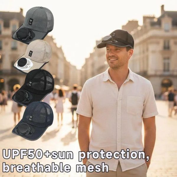 Solar Powered Fan Hat for Men &amp; Women – USB Rechargeable Cooling Baseball Cap with Adjustable 3-Speed Fan &amp; UPF50+ Sun Protection for Travel, Gardening, Fishing &amp; Outdoor Activities | সোলার ফ্যান হ্যাট ইউএসবি রিচার্জেবল কুলিং ক্যাপ স্পিড সান রোদ Specification 3