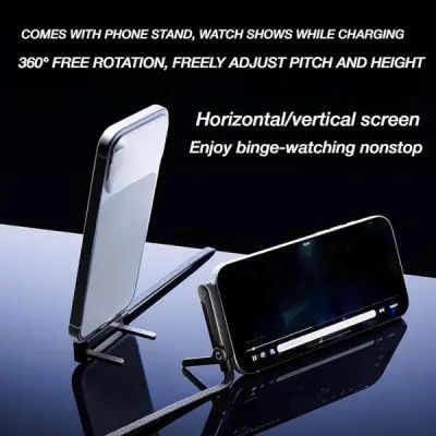 240W Fast Charging Cable 2-in-1 with Phone Holder – Sideways Stand Charger (Type-C to Type-C) for Gaming, Streaming &amp; Video Use | ফাস্ট চার্জিং কেবল ফোন মোবাইল হোল্ডার স্ট্যান্ড চার্জার Specification 2