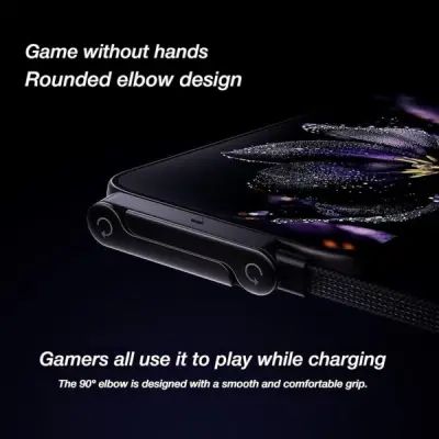 240W Fast Charging Cable 2-in-1 with Phone Holder – Sideways Stand Charger (Type-C to Type-C) for Gaming, Streaming &amp; Video Use | ফাস্ট চার্জিং কেবল ফোন মোবাইল হোল্ডার স্ট্যান্ড চার্জার Specification 3