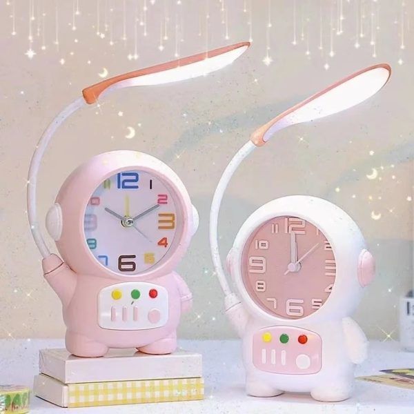 Cartoon Desk Lamp with Alarm Clock Desk Lamp Light Children Kids Reading Study Bedroom Living Room | ডেস্ক ল্যাম্প ক্লক ঘড়ি লাইট চিলড্রেন শিশু কিডস রিডিং স্টাডি বেডরুম রুম Specification 2