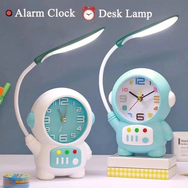 Cartoon Desk Lamp with Alarm Clock Desk Lamp Light Children Kids Reading Study Bedroom Living Room | ডেস্ক ল্যাম্প ক্লক ঘড়ি লাইট চিলড্রেন শিশু কিডস রিডিং স্টাডি বেডরুম রুম Specification 3