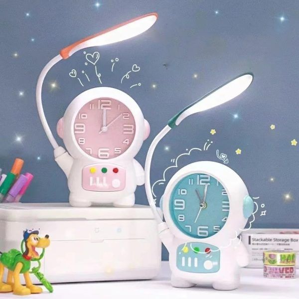 Cartoon Desk Lamp with Alarm Clock Desk Lamp Light Children Kids Reading Study Bedroom Living Room | ডেস্ক ল্যাম্প ক্লক ঘড়ি লাইট চিলড্রেন শিশু কিডস রিডিং স্টাডি বেডরুম রুম Specification 4