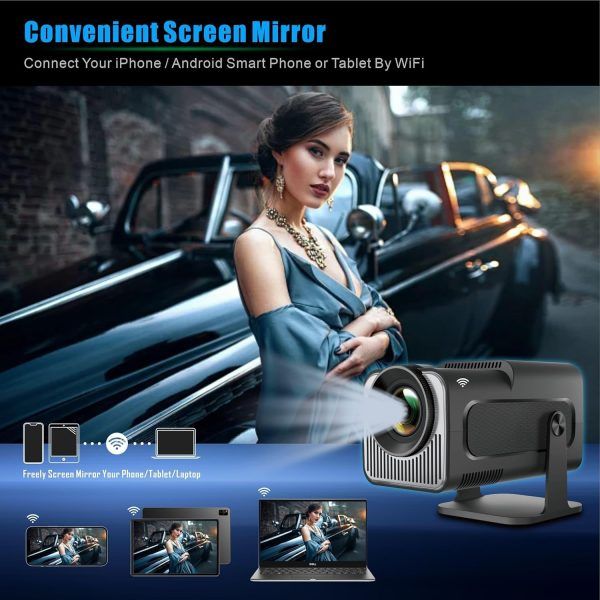 HY320 Smart Mini Portable Projector Android 11 – 4K Support, Native HD, WiFi Bluetooth HDMI, 180° Rotatable Auto Keystone Home Theater Projector | স্মার্ট মিনি পোর্টেবল প্রজেক্টর সাপোর্ট এইচডি ব্লুটুথ রোটেটেবল হোম Specification 2