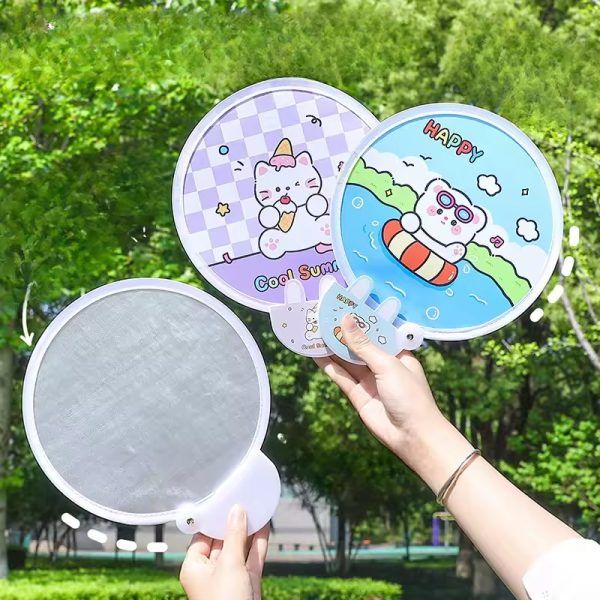 Cartoon Folding Mini Hand Fan – Small Portable Round Foldable Cute Handheld Fan for Women &amp; Children, Pocket-Sized Summer Travel Fan | ফোল্ডিং মিনি হ্যান্ড হাত ফ্যান পোর্টেবল ফোল্ডেবল চিলড্রেন শিশু সামার গ্রীষ্ম ট্রাভেল Specification 2