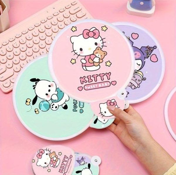 Cartoon Folding Mini Hand Fan – Small Portable Round Foldable Cute Handheld Fan for Women &amp; Children, Pocket-Sized Summer Travel Fan | ফোল্ডিং মিনি হ্যান্ড হাত ফ্যান পোর্টেবল ফোল্ডেবল চিলড্রেন শিশু সামার গ্রীষ্ম ট্রাভেল Specification 3