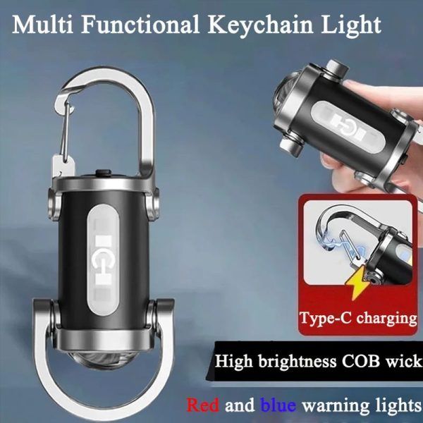 7 Modes High Power LED + COB Keychain Flashlight With Type-C Charger – KD088 | পাওয়ার এলইডি সিওবি কীচেইন ফ্ল্যাশলাইট চার্জার Specification 3