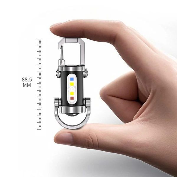 7 Modes High Power LED + COB Keychain Flashlight With Type-C Charger – KD088 | পাওয়ার এলইডি সিওবি কীচেইন ফ্ল্যাশলাইট চার্জার Specification 4