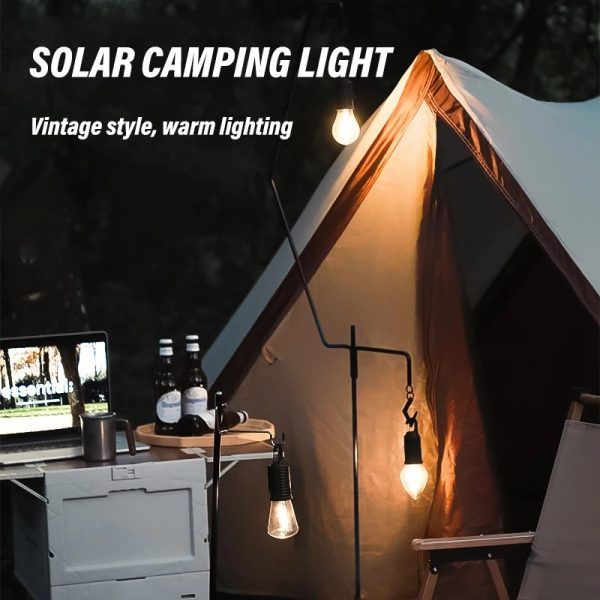 Solar rechargeable camping light, Hookup wire-free, New vintage tungsten, Three light modes, three styles | সোলার রিচার্জেবল ক্যাম্পিং লাইট Specification 4