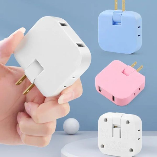 4 in 1 (2 USB Port + 2 Socket) EU Plug Rotatable Socket Converter | ইউএসবি সকেট রোটেটেবল Specification 3