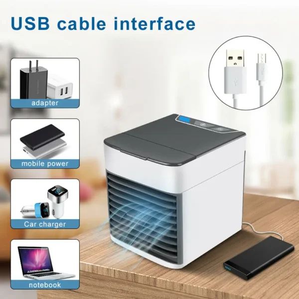 Portable USB Mini Air Cooler Fan | পোর্টেবল ইউএসবি মিনি এয়ার কুলার ফ্যান Specification 1