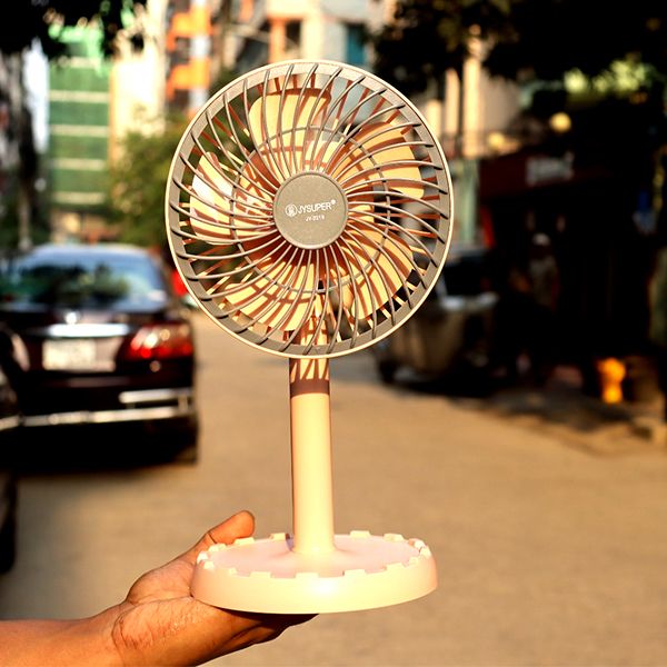 Rechargeable Professional Mini Desk Fan ( JY-2218 ) | রিচার্জেবল প্রফেশনাল মিনি ডেস্ক ফ্যান Specification 3