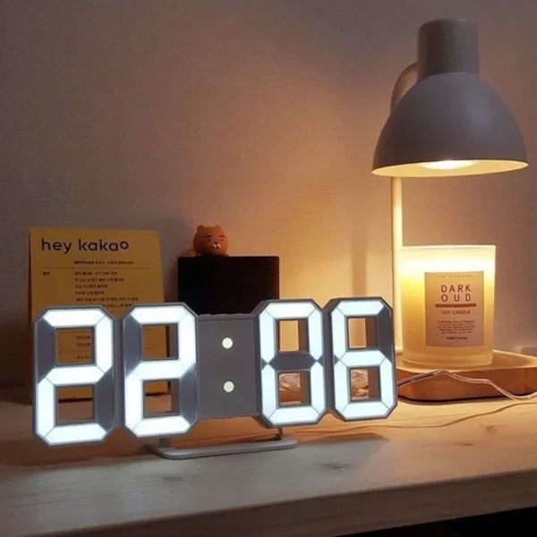 3D Digital Wall Clock LED Table Clock | ডিজিটাল ওয়াল ক্লক ঘড়ি এলইডি টেবিল Specification 4