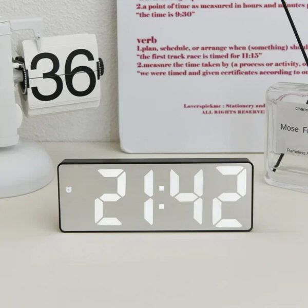 LED Mirror Digital Alarm Clock | এলইডি মিরর আয়না ডিজিটাল ক্লক ঘড়ি Specification 4