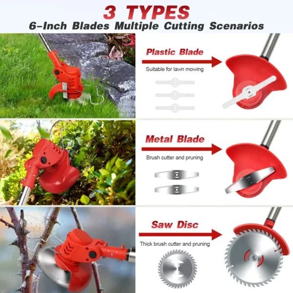 Genuine 48V Double Battery Cordless Lawn Cutting Grass cutting Machine | ব্যাটারি মেশিন Specification 2