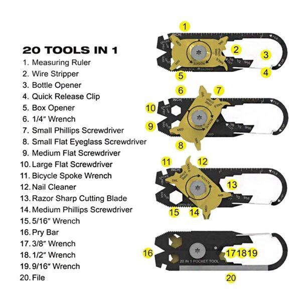 20 in 1 Multifunctional Screwdriver | মাল্টিফাংশনাল স্ক্রুড্রাইভার Specification 1