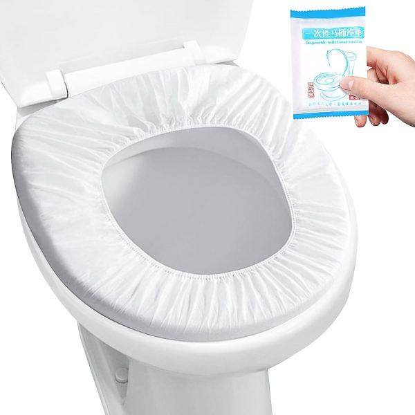 10 Pcs Disposable Toilet Seat Cover – Waterproof Non-Woven Travel Toilet Seat Mat for Public Toilet, Hotels, Hospitals, Airplane &amp; Camping | টয়লেট ওয়াটারপ্রুফ ট্রাভেল ম্যাট মাদুর ক্যাম্পিং পিস Specification 1
